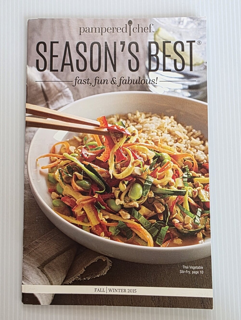 Pampered Chef Season's Best Cookbook – Fall/Winter 2015